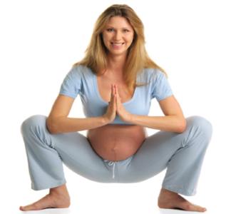 Pregnancy Yoga Squat